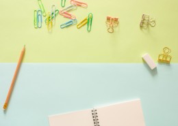 彩色的回形针图片