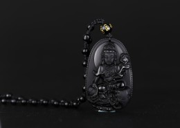 黑玉佛像吊坠图片