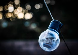 灯泡特写的图片