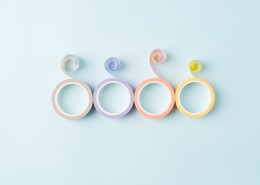 五颜六色的胶带图片