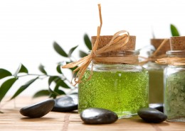 唯美的SPA用品特写图片