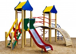 儿童滑梯设施图片