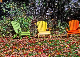 孤独的空椅子图片