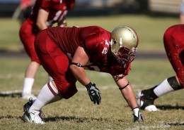 激烈的橄榄球赛