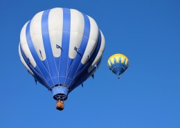 高空中的热气球图片大全