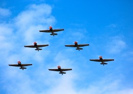 飞机飞行表演图片