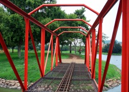 火车模型桥图片