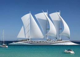 现代机械帆船图片大全