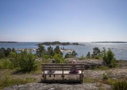 露天的长椅图片