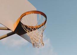 篮球架上的篮球框图片大全