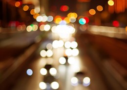 迷离的城市灯光和璀璨的城市夜景图片