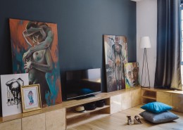 现代设计的阁楼公寓图片