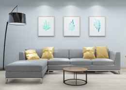 简洁沙发陈列图片