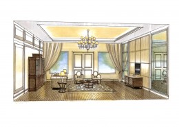 北京史家胡同室内手绘图片