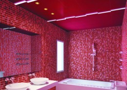 热情红色系卫生间设计图片