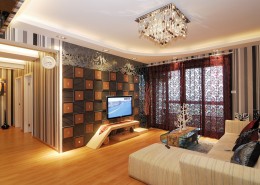 武汉清扬六和样板房室内设计图片