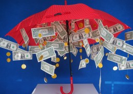 创意美元雨伞图片大全