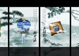 古典建筑风海报图片