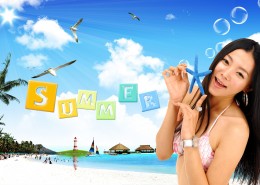 清凉夏天广告图片