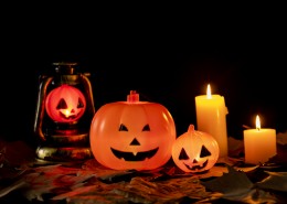 可爱的万圣节南瓜灯图片