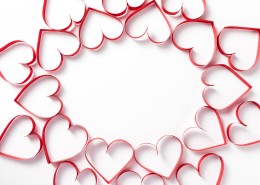 七夕情人节爱心丝带图片大全