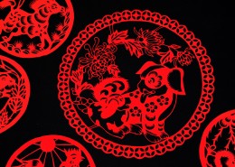 红色的春节窗花图片