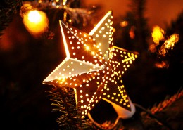 漂亮的圣诞节装饰星星图片