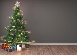 室内圣诞树图片