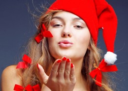 圣诞节美女图片