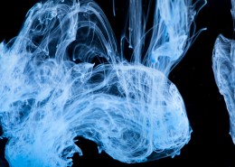 蓝色色彩流动背景图片