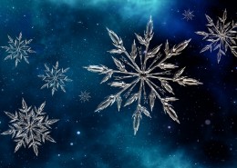 雪花图形简约背景图片