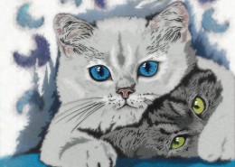 动物绘画背景图片