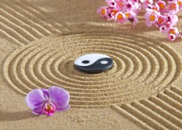 沙子鹅卵石养生图片