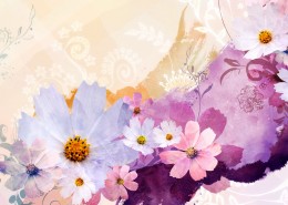 漂亮花朵信纸图片大全