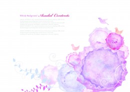 水墨梦幻花朵图片