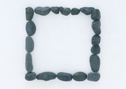 海洋气息贝壳石头边框图片