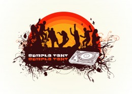 矢量音乐人物剪影图片