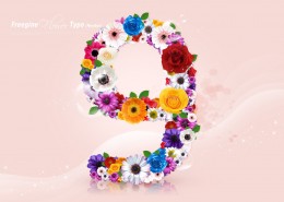 数字花图片