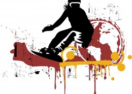 极限运动剪影图片