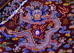 龙纹刺绣图案图片