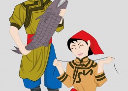 中国56个民族矢量图片