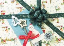 礼品包装彩带蝴蝶结图片素材