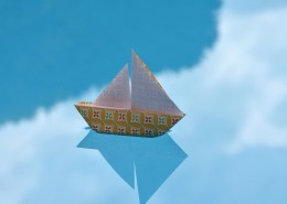 可爱的折纸小船图片