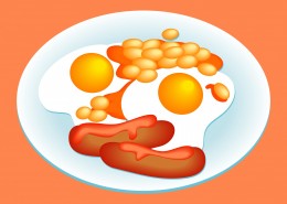 卡通早餐食物图片