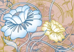 精美手绘鲜花图片