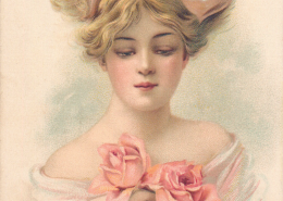 欧美复古手绘人物png图片