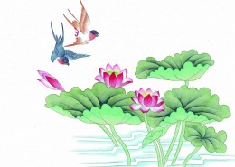 工笔花鸟画图片
