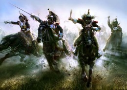 古代战争插画图片