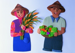 丰收纸雕图片大全