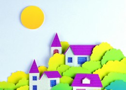 房子纸雕素材图片